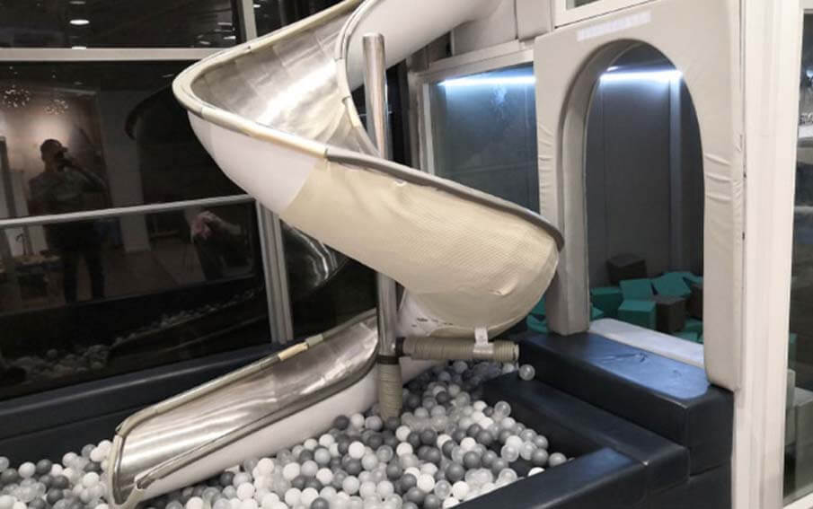 兒童樂園不銹鋼半桶滑梯