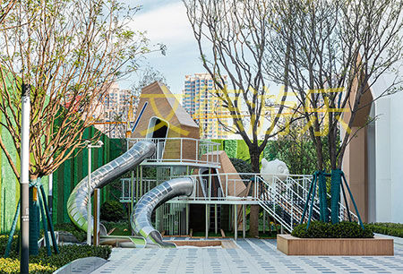 兒童公園不銹鋼滑梯應(yīng)用場景二