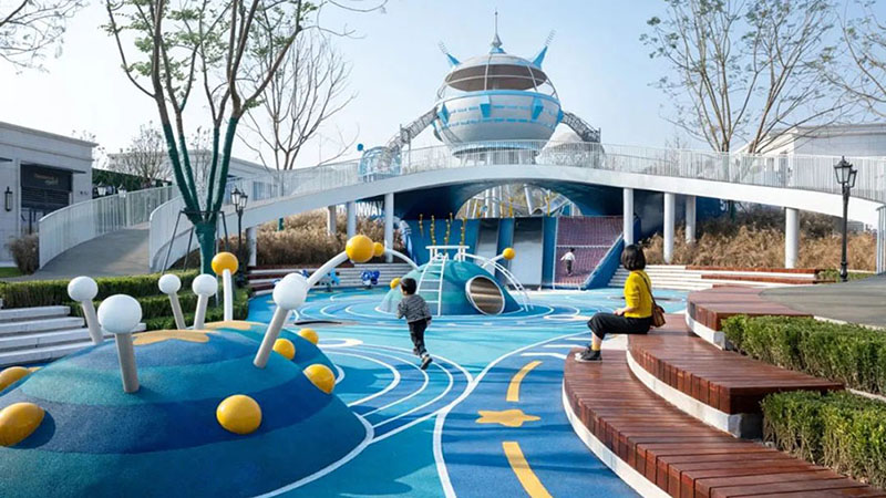 太空飛船主題攀爬樂園