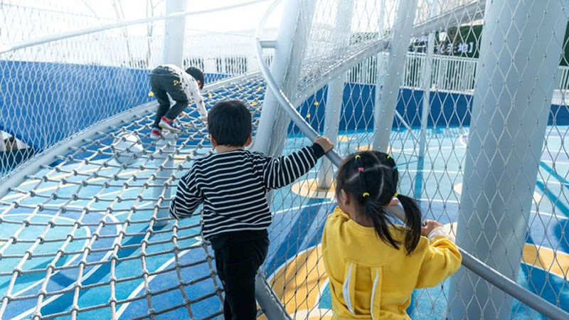太空飛船主題攀爬樂園攀爬網(wǎng)