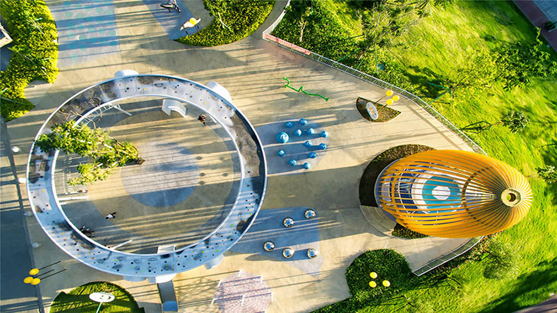山地水果造型兒童公園太陽(yáng)圈